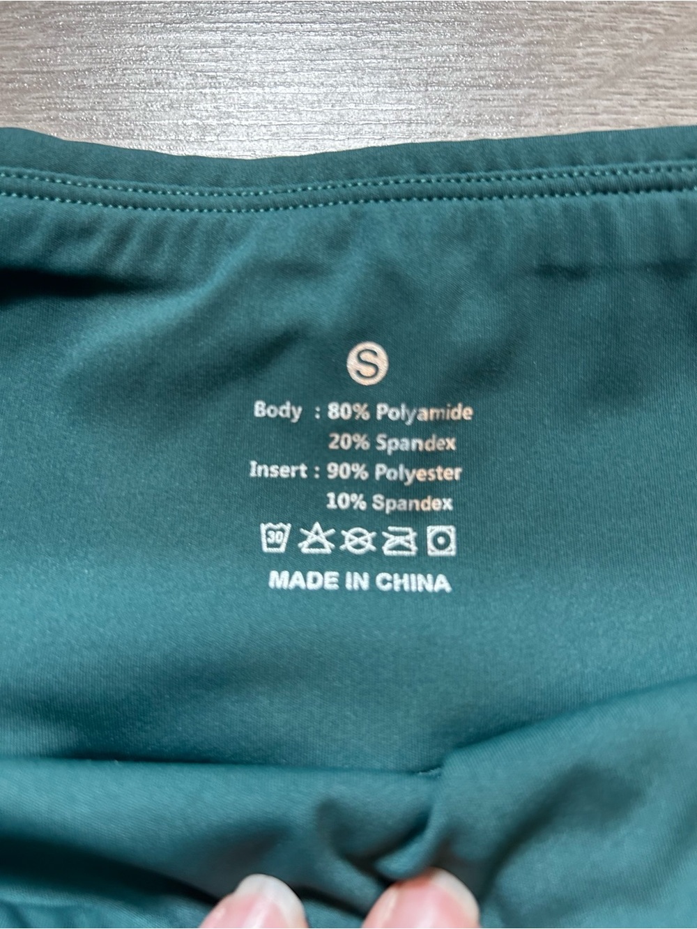 Women’s High-Waist Running Shorts | Teal & Neon Yellow - Picture 3 of 6